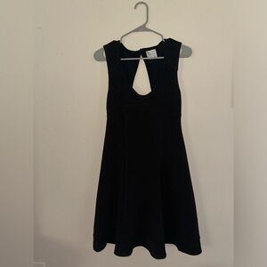 Maeve (Anthropologie) Ribbed Black Dress